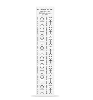 KISS Wound Alignment Stick Figure Wound Measurement Guide: SF16 - 16 figures per sheet
